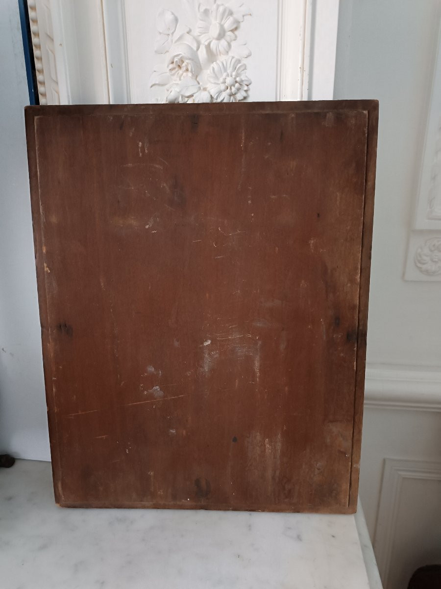 Oil On Panel, Soldier Of The 28th Infantry, Signed Petit-gérard -photo-2