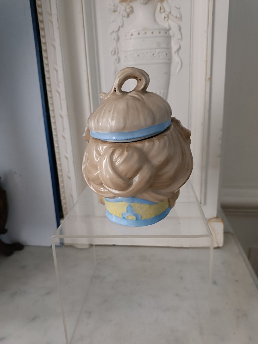 Art Nouveau Ceramic Tobacco Jar -photo-3