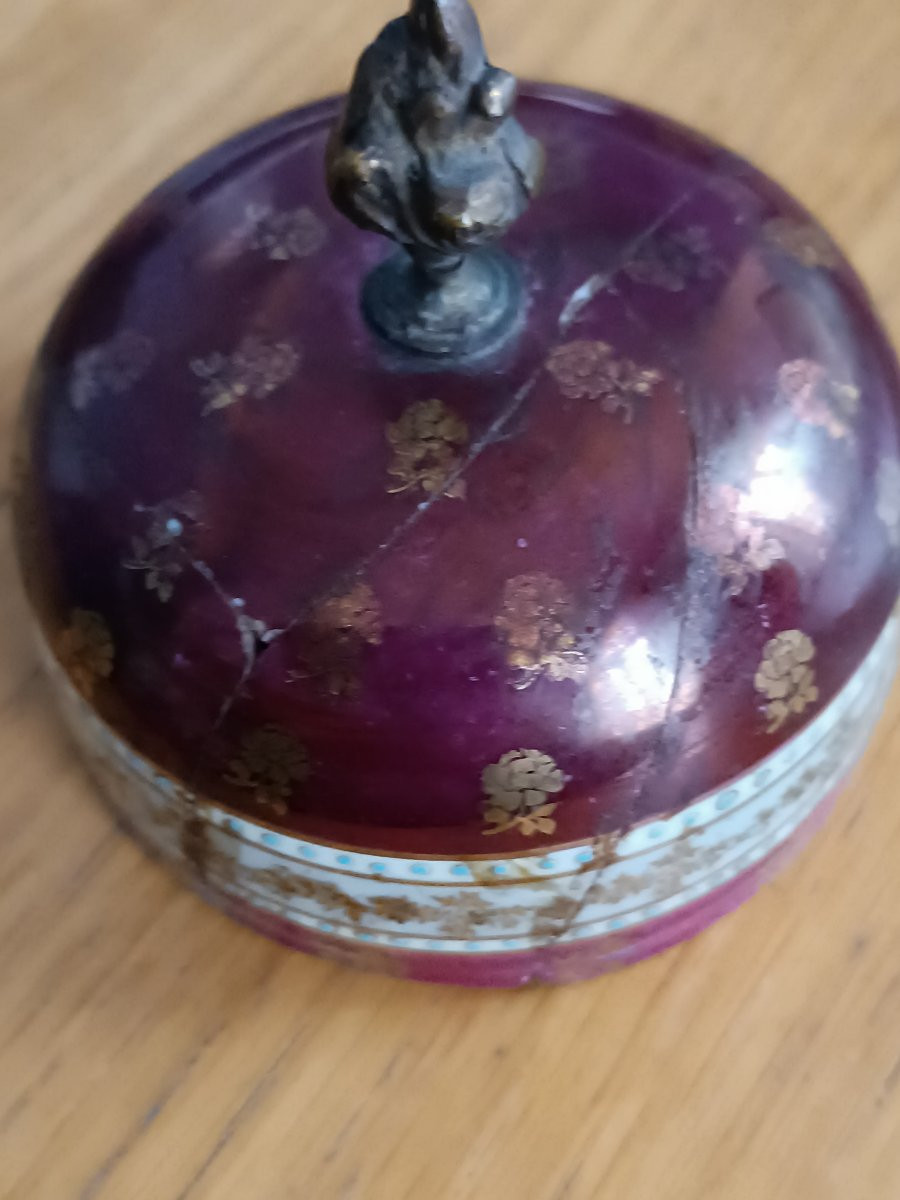 Paire de vases porcelaine montés bronze-photo-2