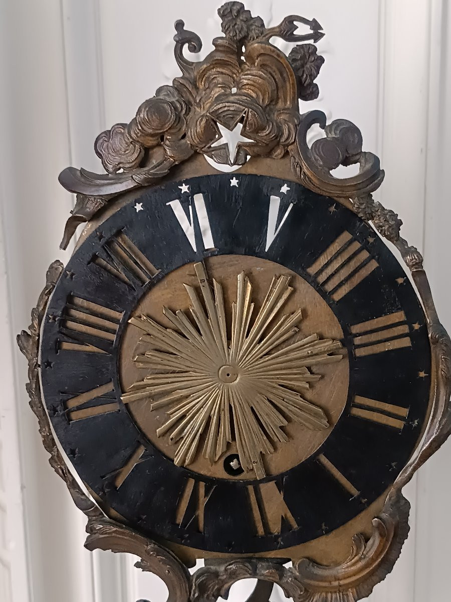 Louis XV Period Night Clock Signed De Beu In Paris-photo-4