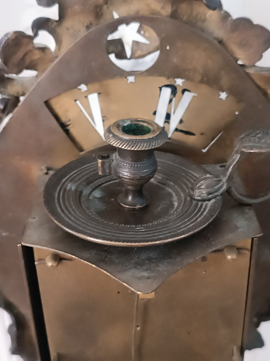 Louis XV Period Night Clock Signed De Beu In Paris-photo-1