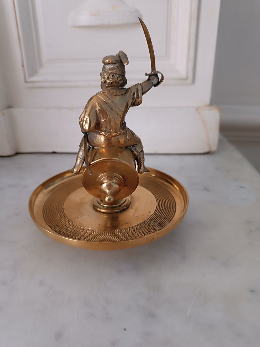 Bronze Pyrogen With Child Soldier-photo-2