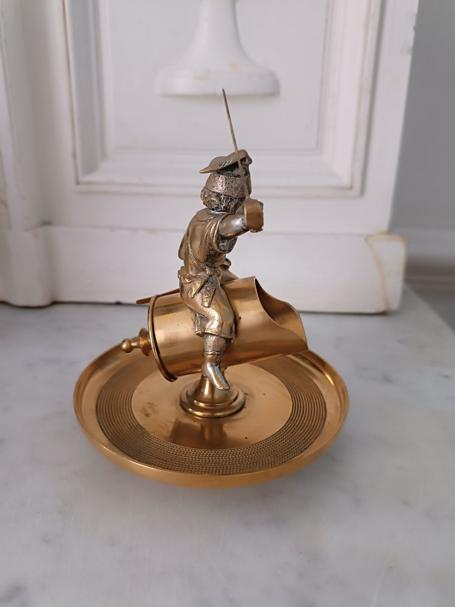 Bronze Pyrogen With Child Soldier-photo-4