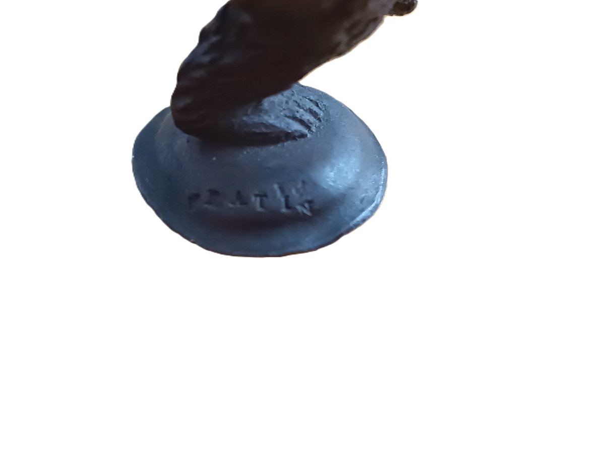Cachet en bronze patiné par FRATIN-photo-2