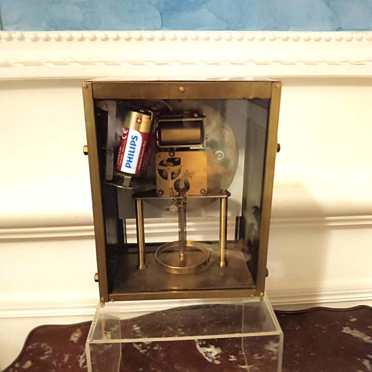 Pendule de bureau électro-mécanique "HETTICH " -photo-4