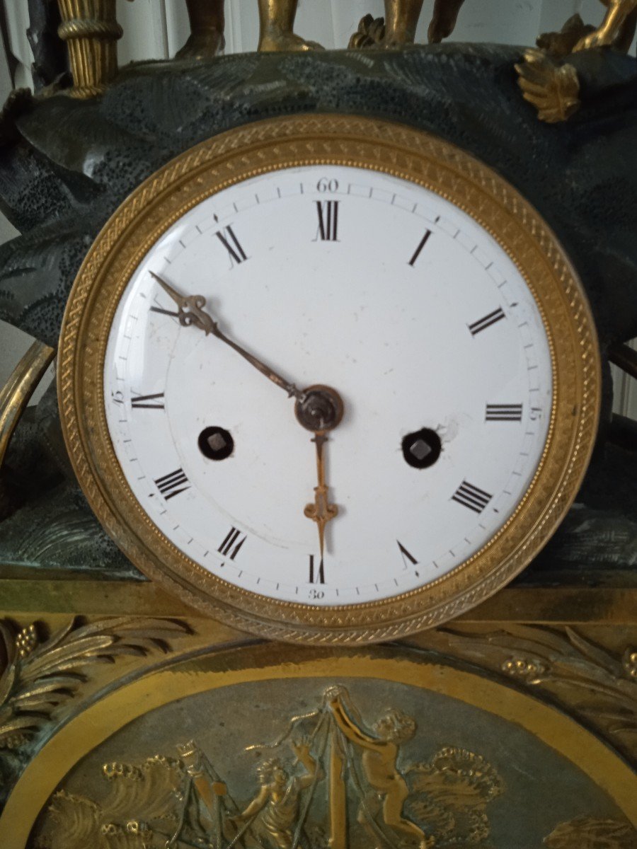 Rare pendule repr&eacute;sentant -photo-4