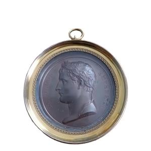 Miniature , médaille , Napoléon 1er par Andrieu