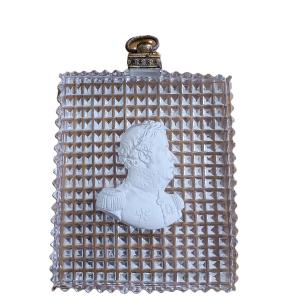 Miniature , portrait d 'un général en cristallo-cérame