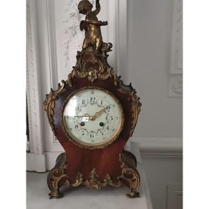 Cartel en placage et bronze doré