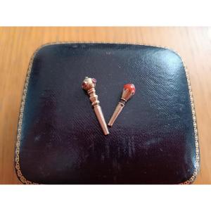  clefs de montre en or et acier