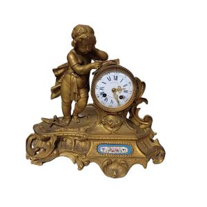 Gilt Bronze Clock