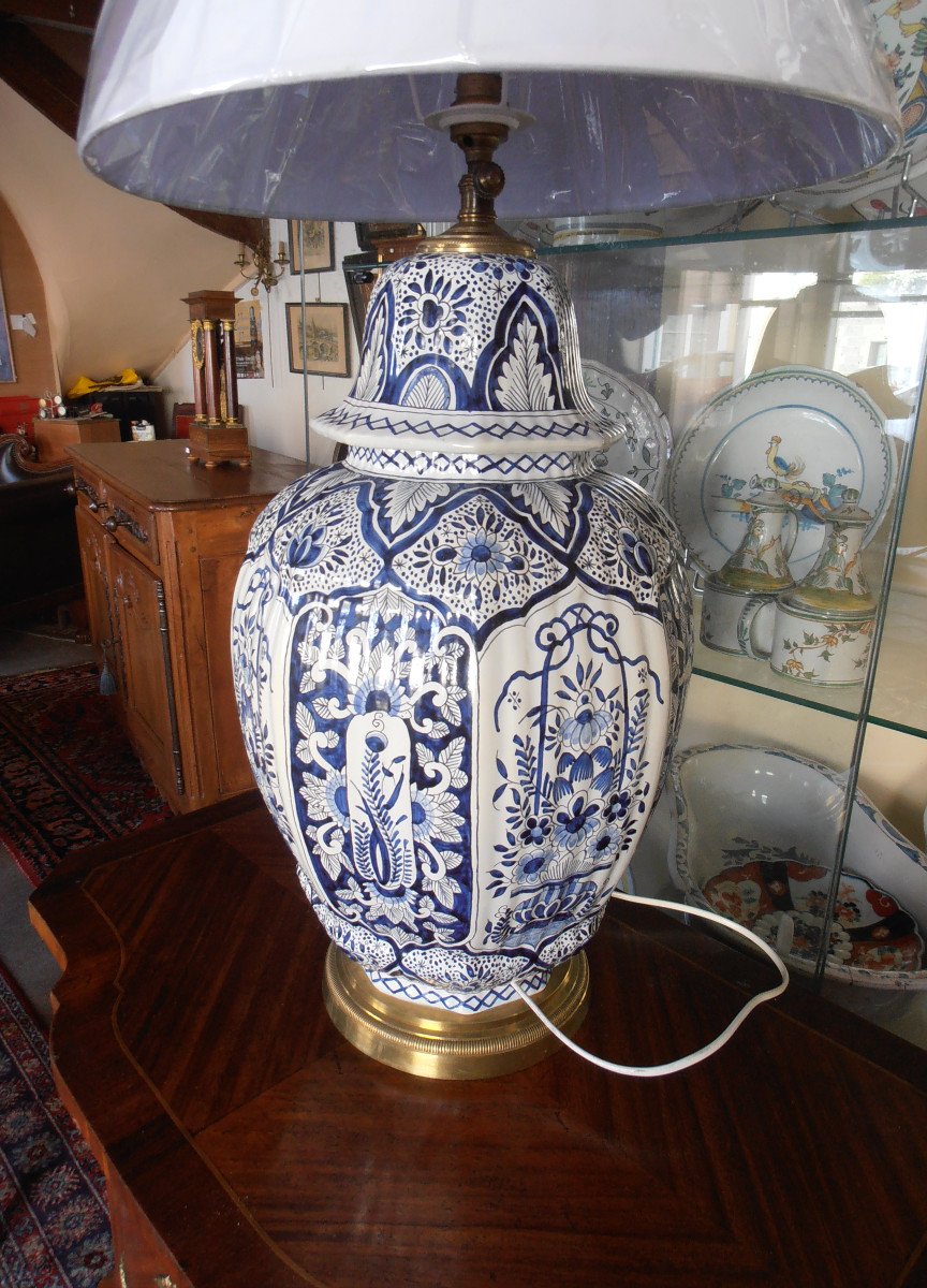 Delft Lamp From The 1930s-photo-3