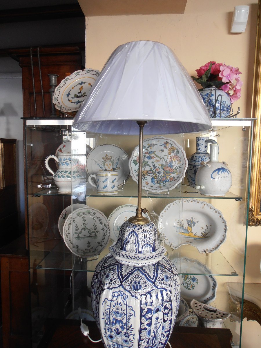 Delft Lamp From The 1930s-photo-3