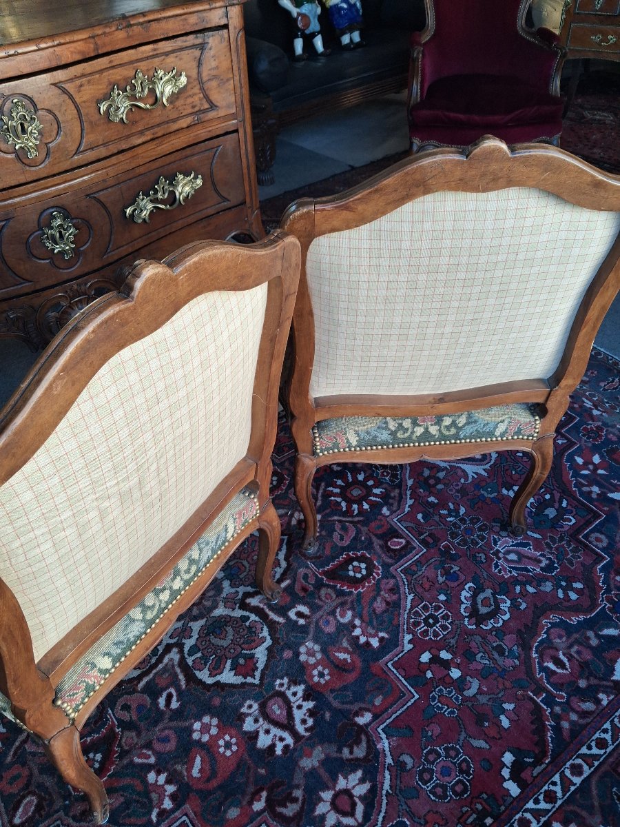 Pair Of Armchairs, 19th Century -photo-7