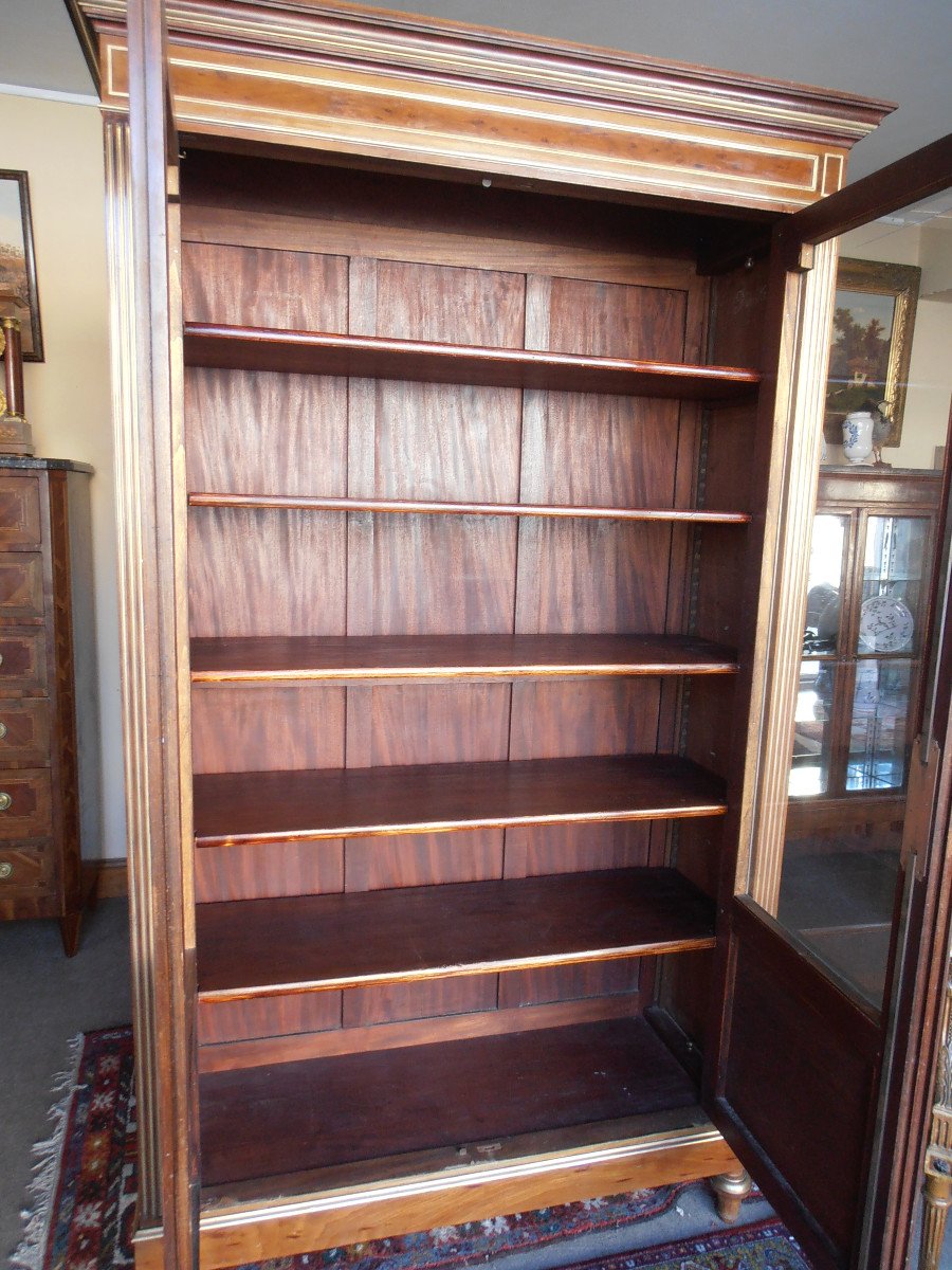 Vitrine Bibliothèque  En Acajou -photo-5