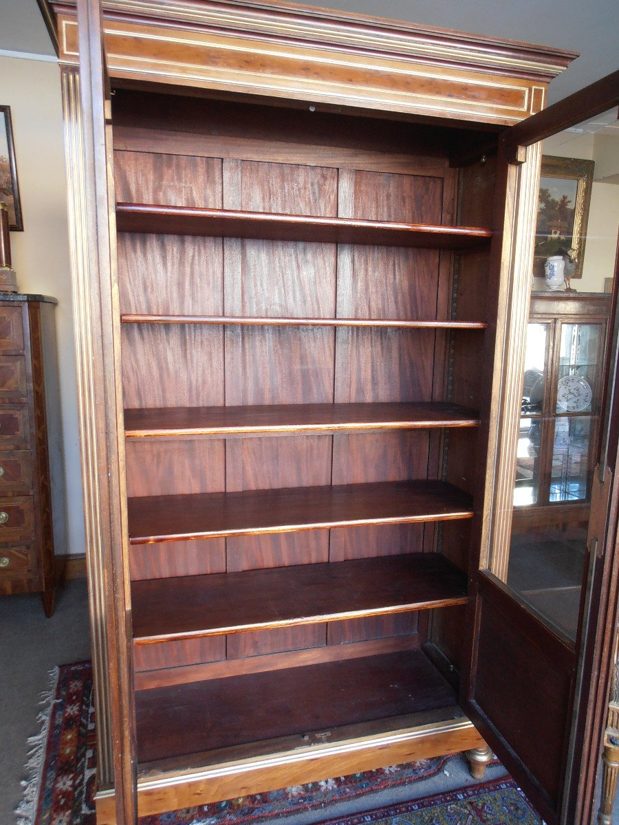 Vitrine Bibliothèque  En Acajou -photo-7