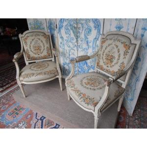 Paire De Fauteuils 