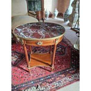 Small Side Table In Light Mahogany 