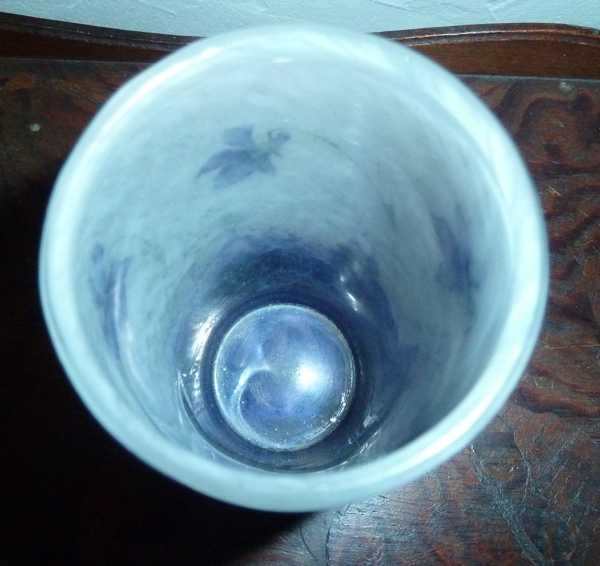 Daum Nancy- Vase Violettes-art Nouveau-photo-4