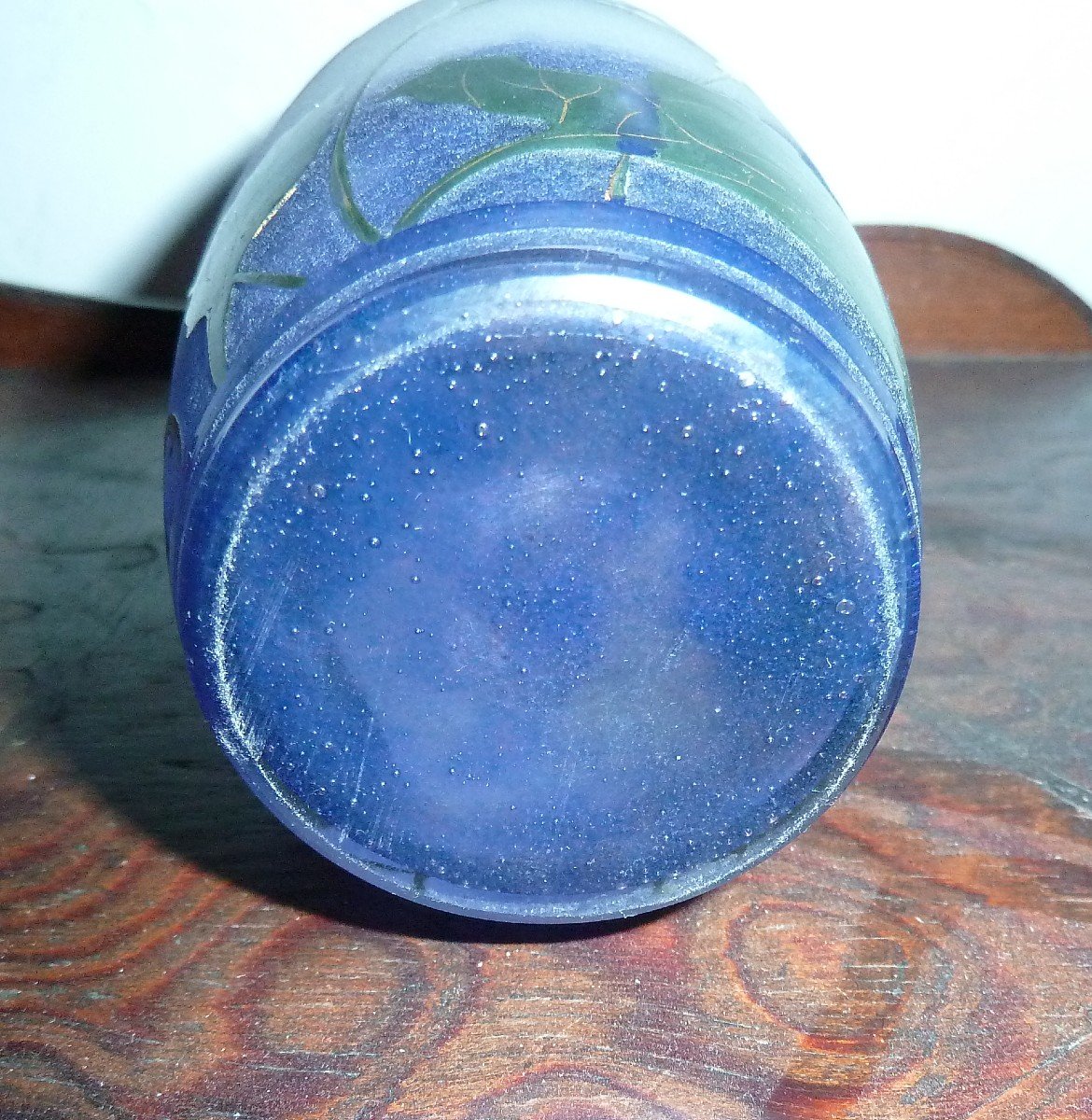 Daum Nancy- Vase Violettes-art Nouveau-photo-6