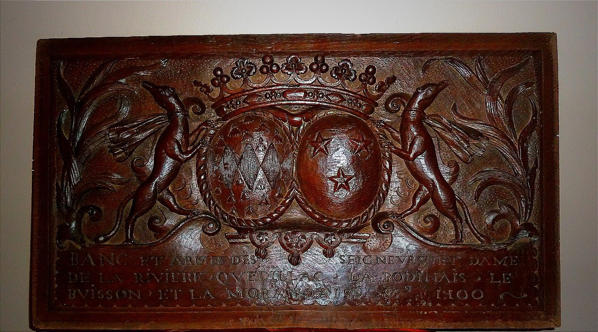 Carved Wood Coat Of Arms
