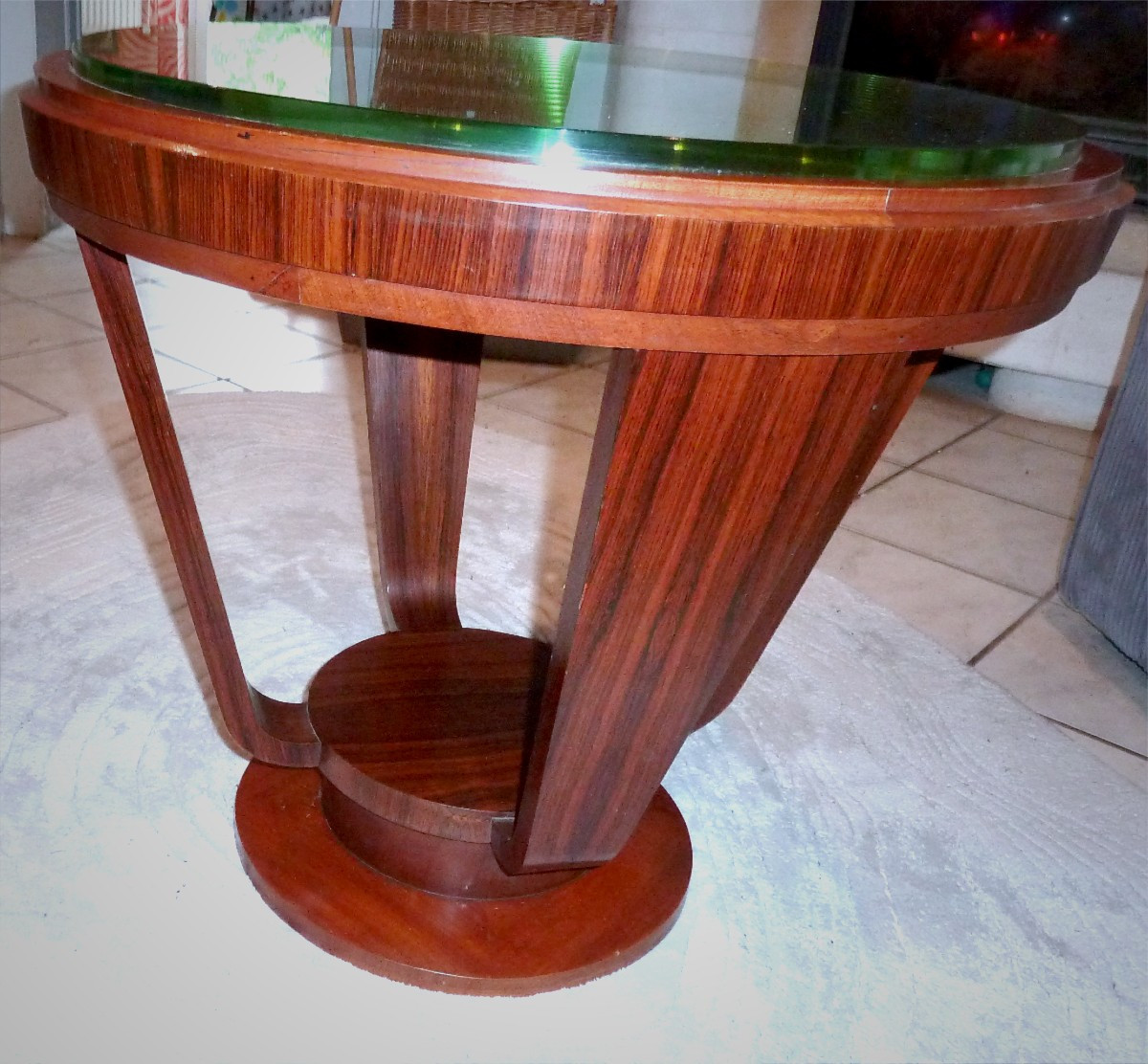Rousselot Art Deco Pedestal Table In Nancy