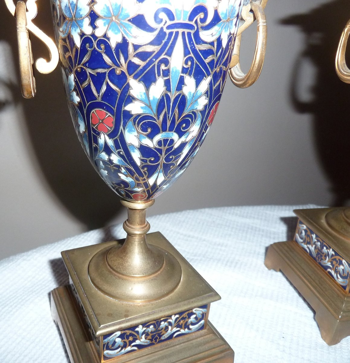 Vases In Champlevé Enamel-photo-4