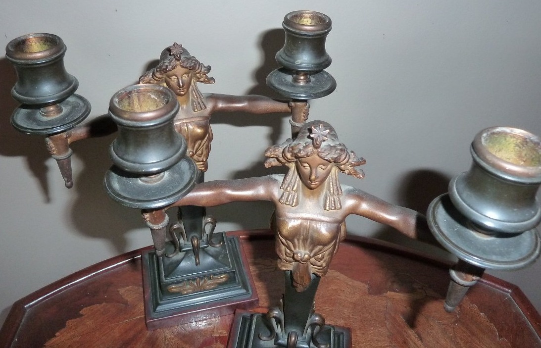 art nouveau -bougeoirs jugendstil-photo-2