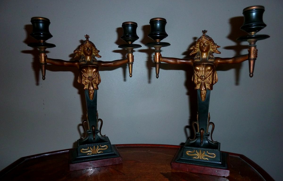 art nouveau -bougeoirs jugendstil