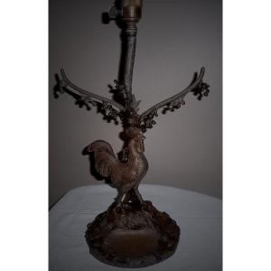 LAMPE EN BRONZE