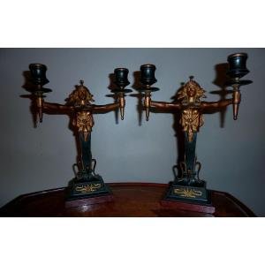Art Nouveau - Jugendstil Candleholders