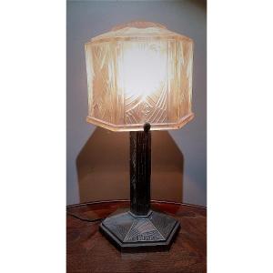 Hettier & Vincent Art Deco Lamp