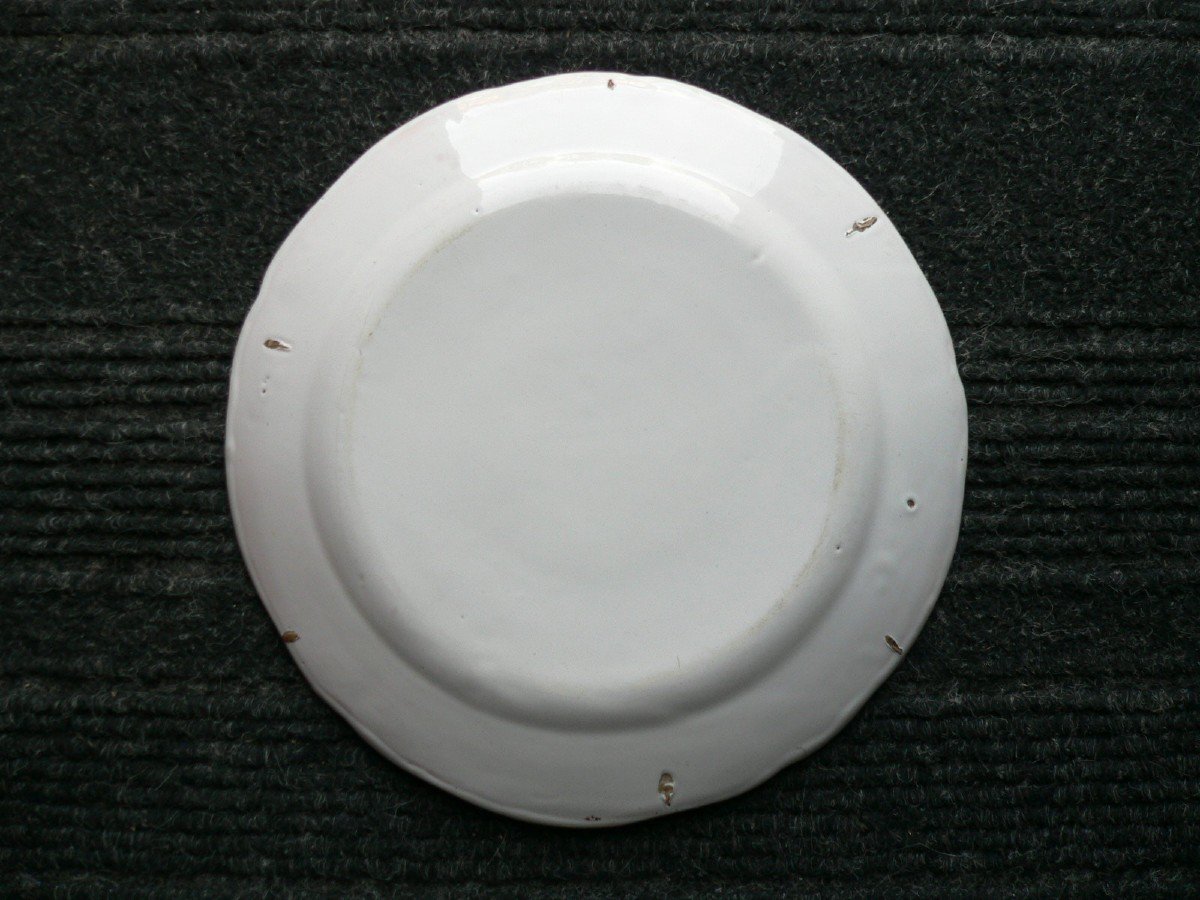 Plat En Faïence Des Islettes XIXème-photo-3
