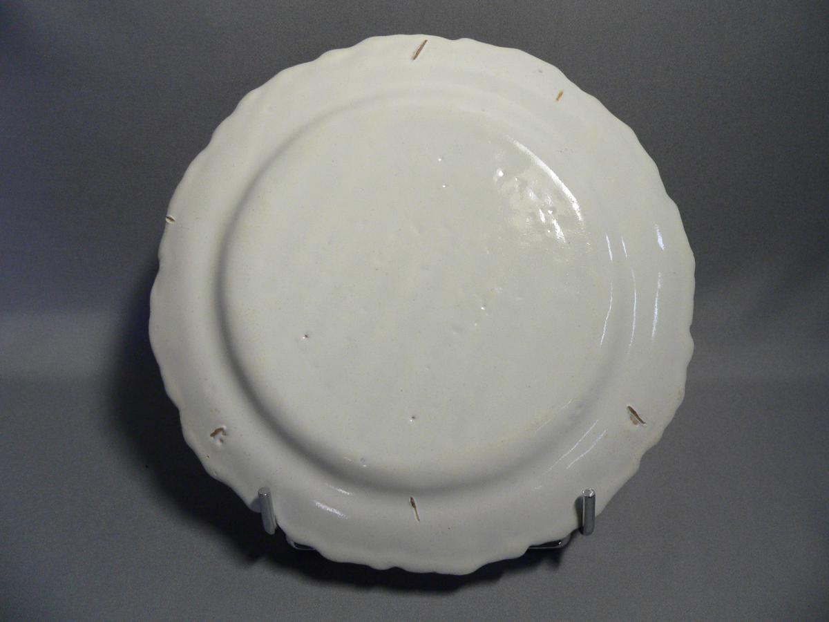 De Luneville Faience Plate In Eighteenth Decor Aux Oiseaux-photo-4