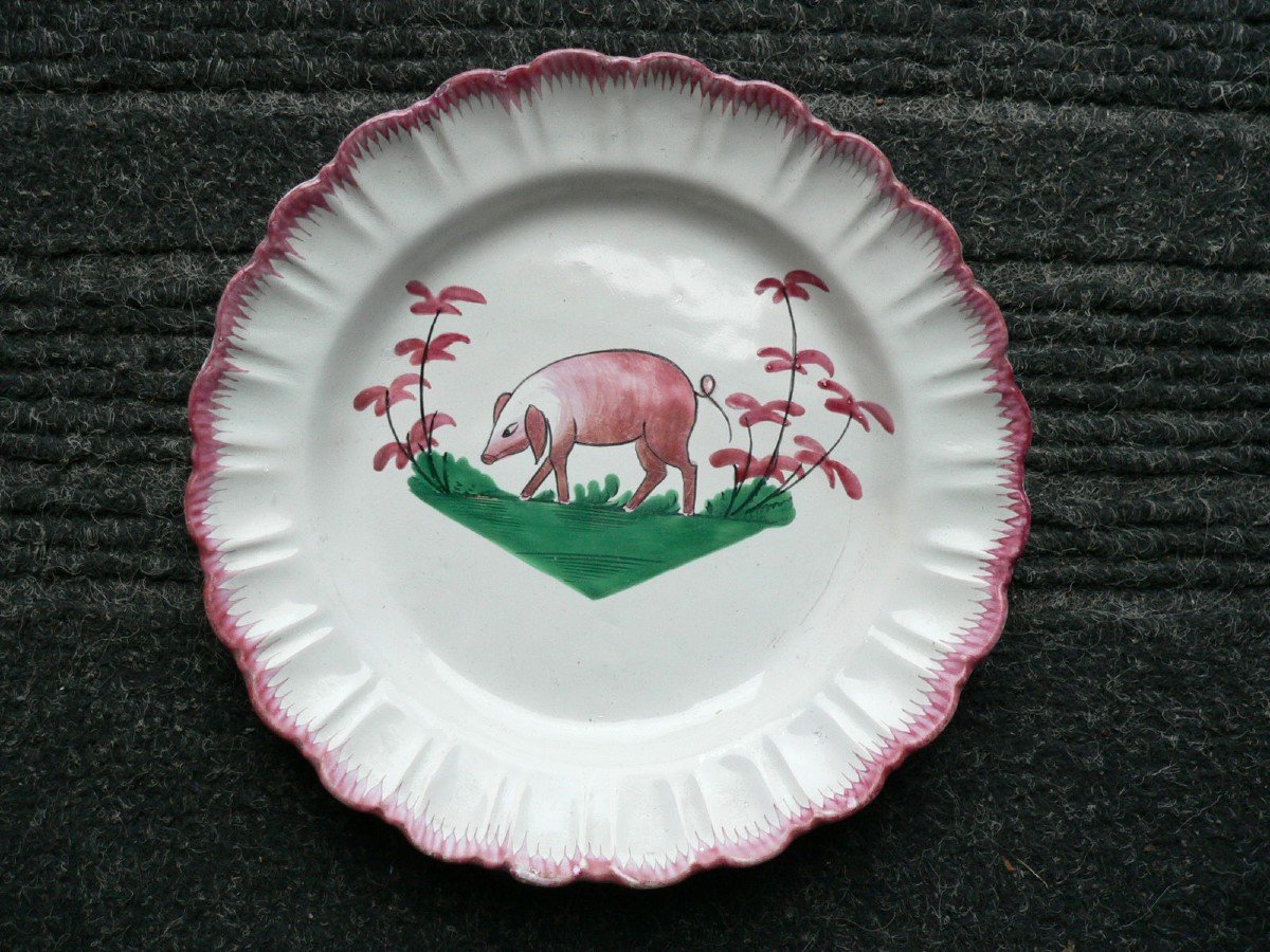 19th Century Earthenware Plate From Islettes