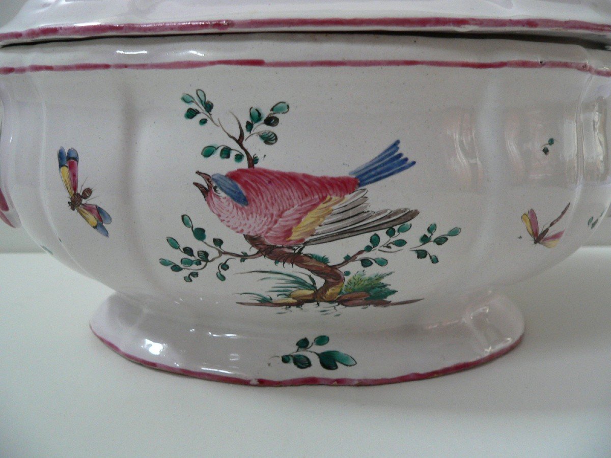 Rare Earthenware Tureen From Lunéville 18th Century -photo-2