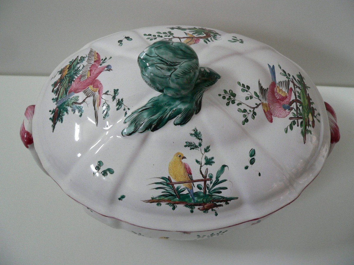 Rare Earthenware Tureen From Lunéville 18th Century -photo-1