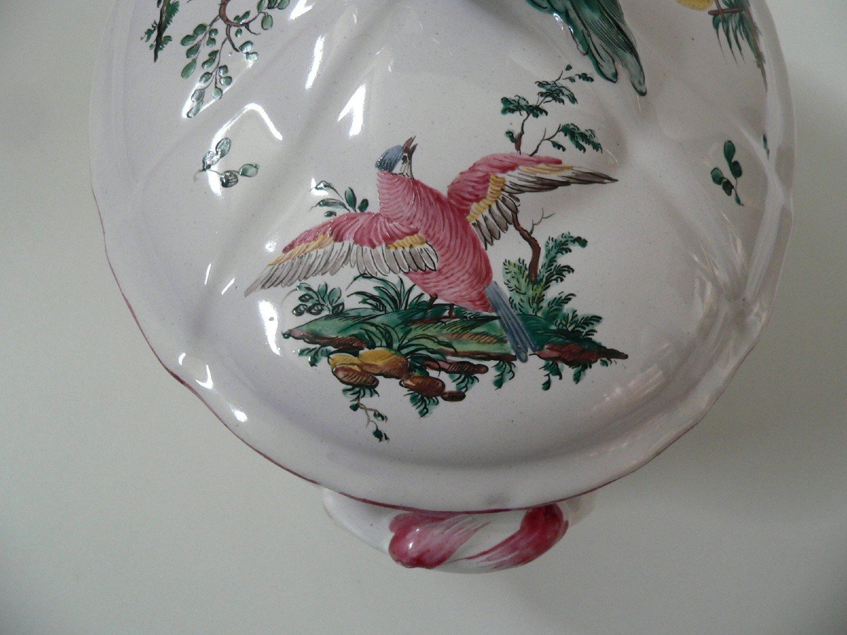 Rare Earthenware Tureen From Lunéville 18th Century -photo-3