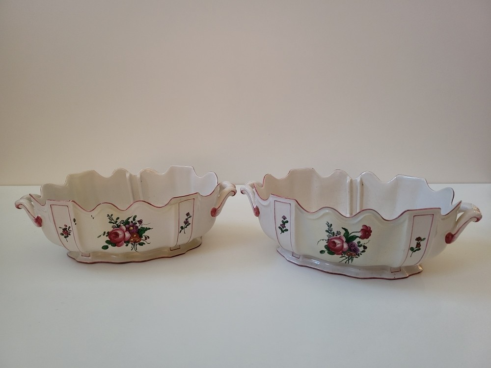 Pair Of Saint Clement Glass Coolers, 18th Century-photo-2