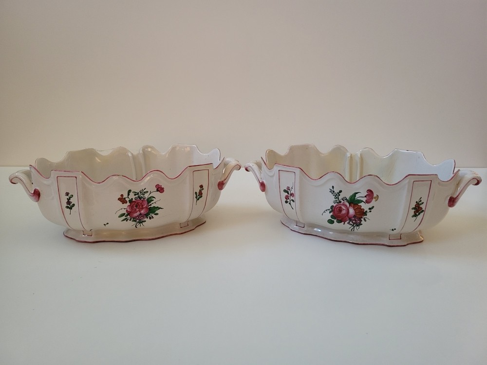 Pair Of Saint Clement Glass Coolers, 18th Century