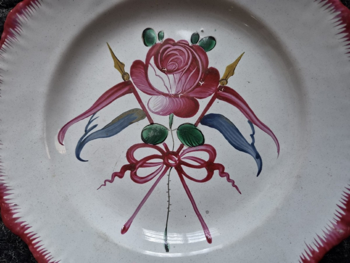 Assiette Révolutionnaire En Faïence Des Islettes XIX ème.-photo-2