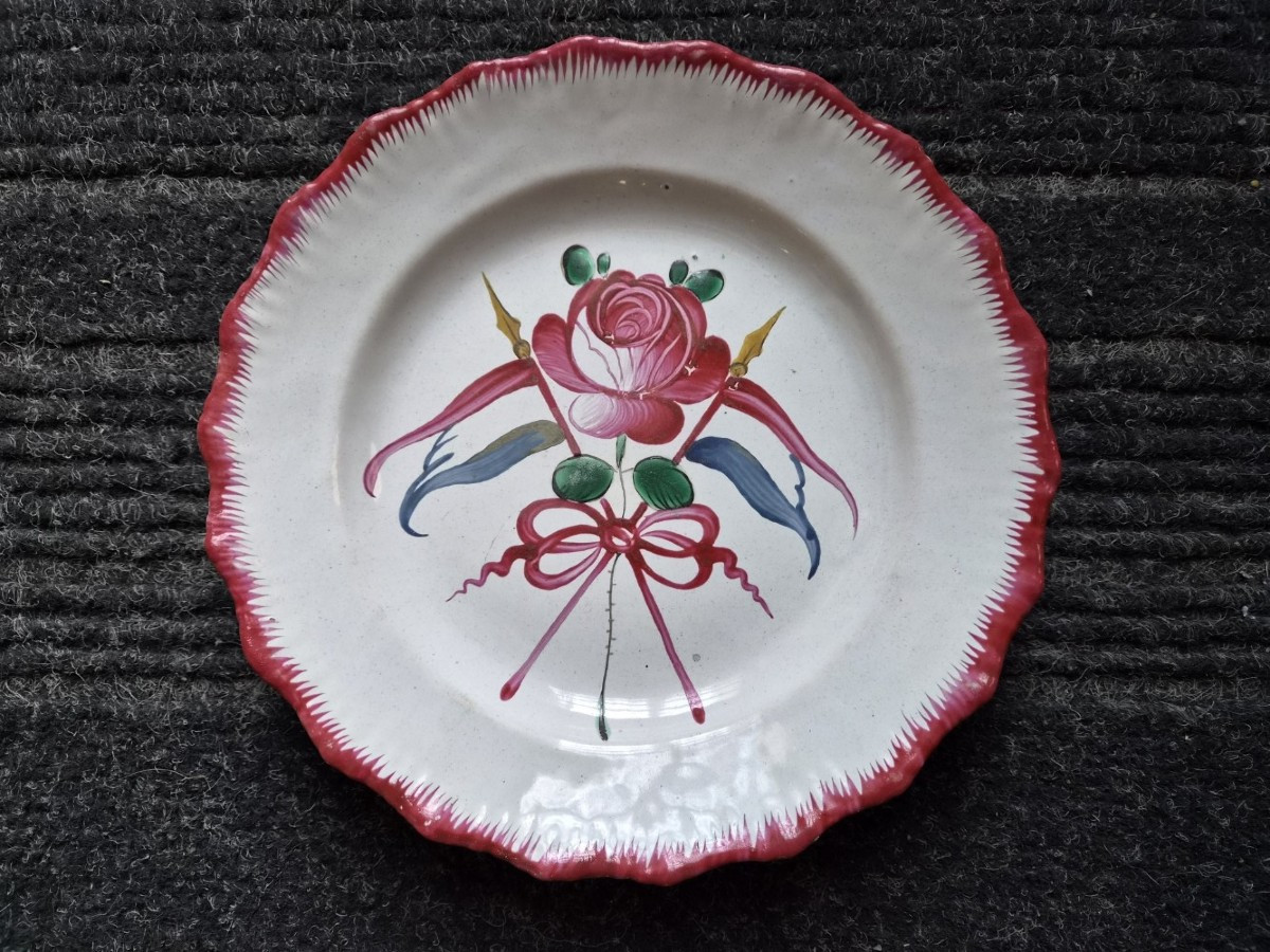 Assiette Révolutionnaire En Faïence Des Islettes XIX ème.
