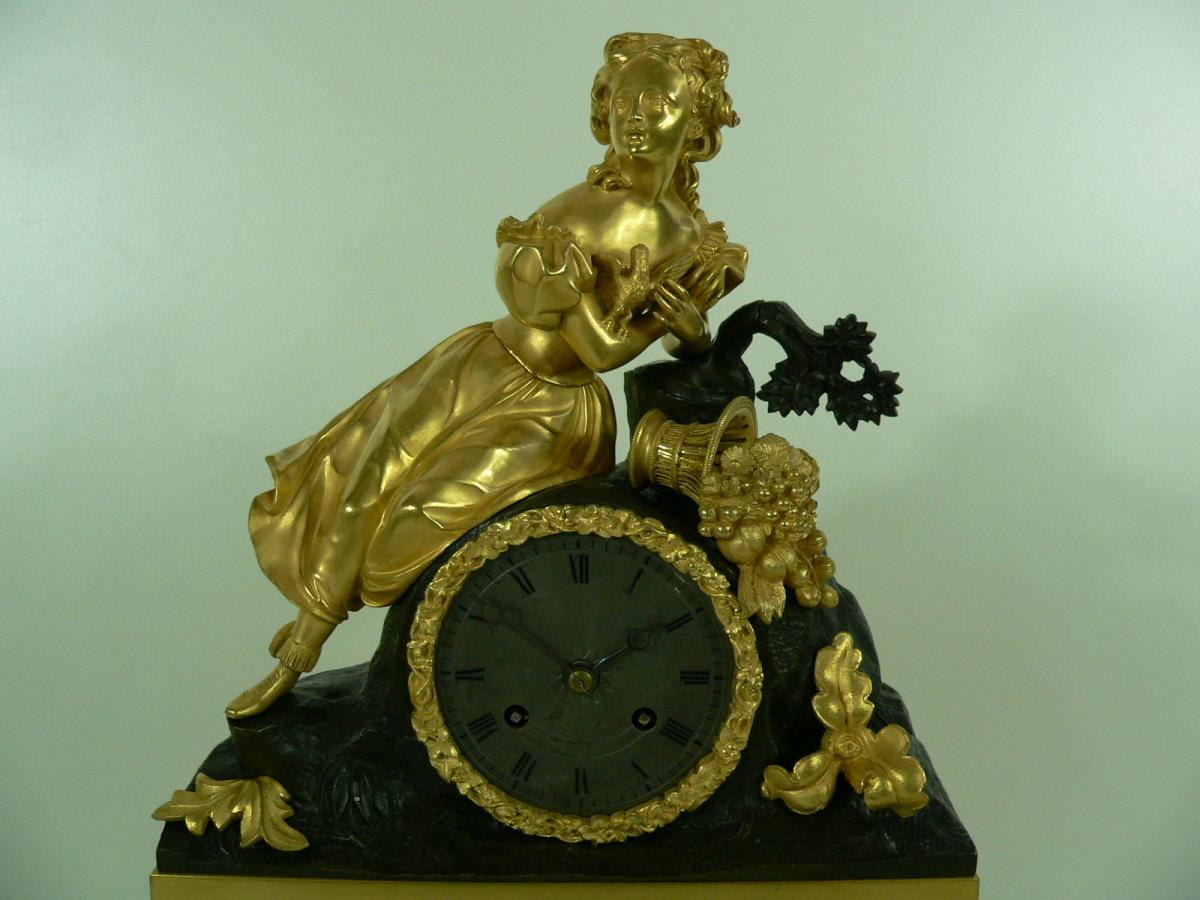 Pendulum Gilt Bronze XIXth-photo-1