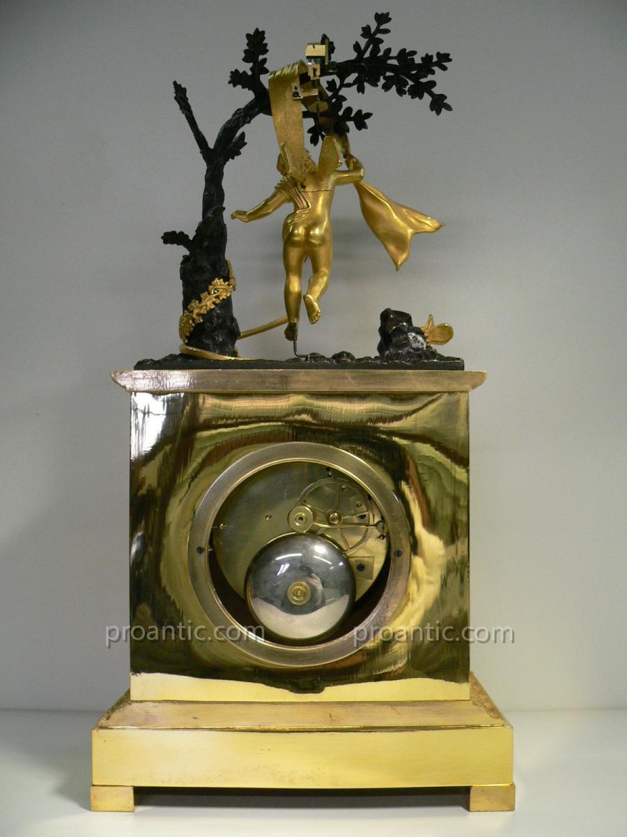 Pendule En Bronze Doré XIXeme-photo-2