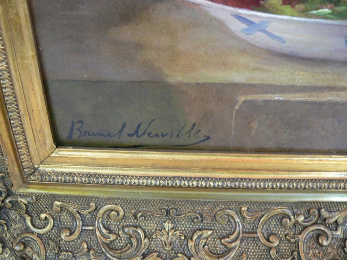 Still Life Signed Brunel De Neuville 1852/1941-photo-3