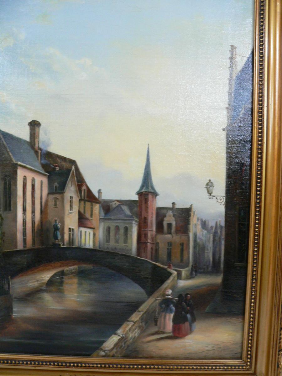 Hst Representing The City Of Bruges In The Nineteenth-photo-3