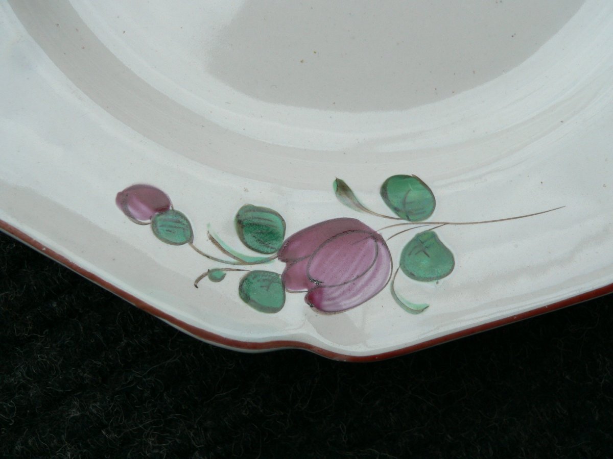 Earthenware Plate Rambervillers XVIII-photo-1