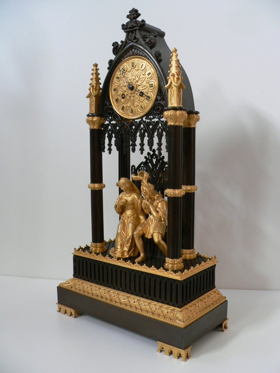 Clock At The Cathedral Early Nineteenth Charles X Era-photo-2