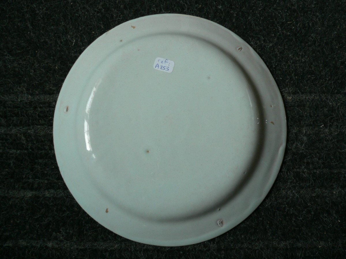 Plate In Earthenware Of Islettes XIXth Decor With Eagle-photo-3