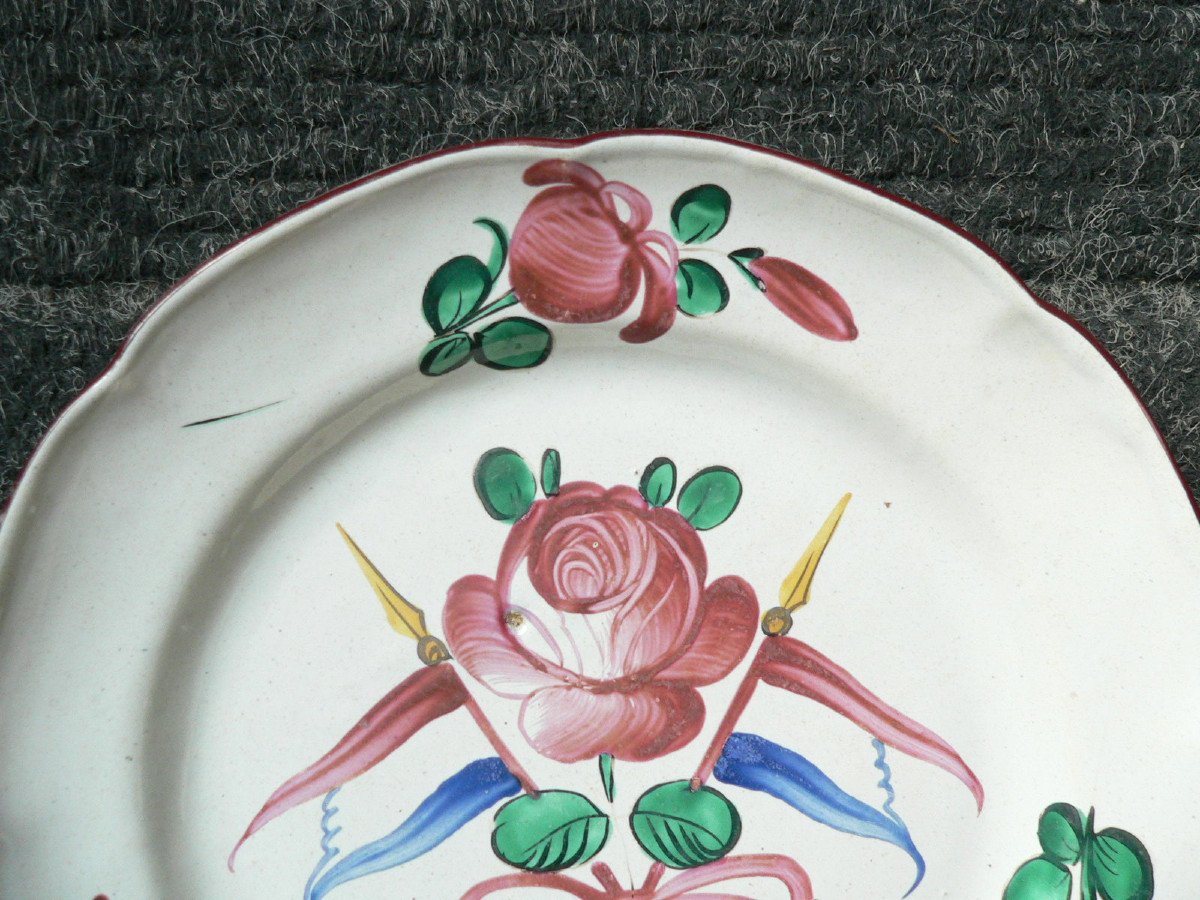 Revolutionary Plate In Earthenware From Islettes Nineteenth-photo-3